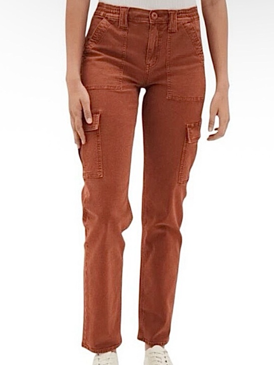 American Eagle Outfitters Pants - AE - Rust Cargo Straight-Leg Pants